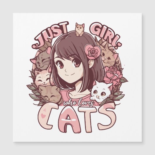 猫好きな女の子 (正面)