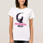 猫好きな女性のためのミャオジカル猫Tシャツ Tシャツ (正面)