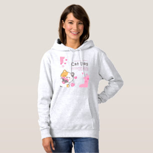 猫好きな女性のためのTシャツ パーカ
