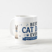 猫好きな父の日 コーヒーマグカップ (正面左)