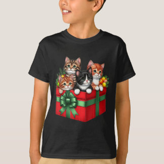 猫好きな男性のためのクリスマスギフトボックス Tシャツ