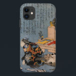 猫好きな絵師の自画像、国芳猫好き画家・国芳 iPhone 11 ケース<br><div class="desc">歌川国芳(うたがわ国芳、1798年1月1日（1798年1月1日）–1861年4月14日素晴らし)は、浮世絵の木版画プリントの最後のスタイルの一絵画人。歌川流に縁がある。国芳の好む題材は、風景、美女、歌舞伎役者、猫、神話的な動物などジャンルを超えた。武士や伝説の英雄の戦いを描写したことで知られる。彼の作品は風景や風俗画の西洋の影響絵画を受けた。彼は私生活で猫が好きだった。</div>