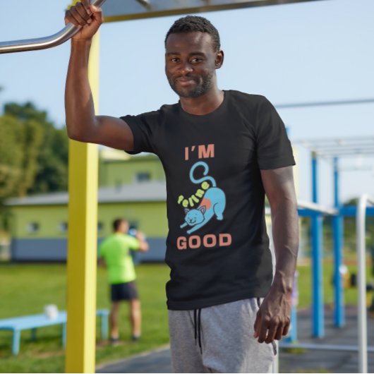 猫好きな青い猫 Tシャツ