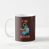 猫好きな青茶色の猫 コーヒーマグカップ (左)