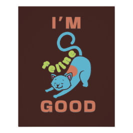 猫好きな青茶色の猫 ポスター