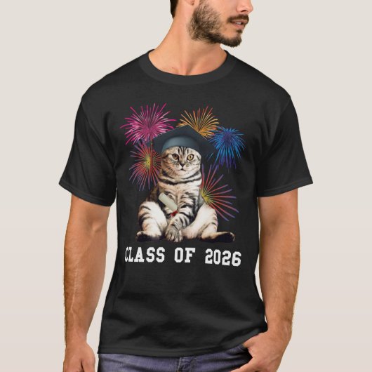 猫好きな2026年卒業生 Tシャツ (正面)
