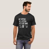 猫好きにはたまらない 服に猫の毛 80猫の毛 Tシャツ (正面フル)