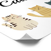 猫好きのおもしろいポスターウォールアート ポスター (角)