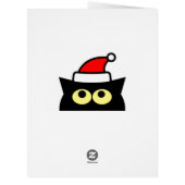 猫好きのおもしろいMeowy Christmasグリーティングカード (裏面)