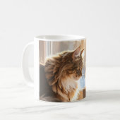 猫好きのためのあったかコーヒー猫マグカップ コーヒーマグカップ (正面左)