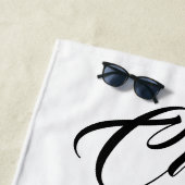 猫好きのためのおもしろいで熱狂するな猫の女性ビーチタオル ビーチタオル (インサイチュ)