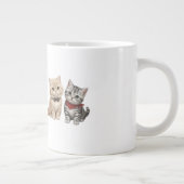 猫好きのためのかわいい猫キャンドル ジャンボコーヒーマグカップ (右)