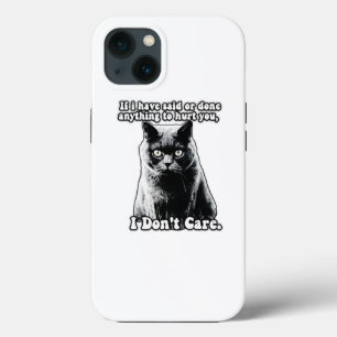 猫好きのためのイケてない猫の面白いミーム iPhone 13ケース