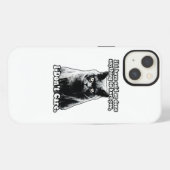 猫好きのためのイケてない猫の面白いミーム iPhoneケース (裏面横)