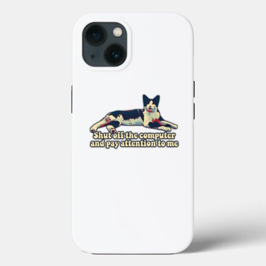 猫好きのためのイライラ猫のミーム Case-Mate iPhoneケース (裏面)