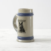 猫好きのためのイライラ猫ミーム ビールジョッキ (正面左)