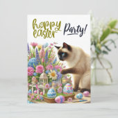 猫好きのためのイースターパーティ 招待状 (スタンド正面)