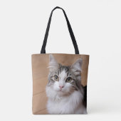 猫好きのためのオリジナルフォト トートバッグ (裏面)