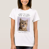 猫好きのためのオリジナル写真入りグッズ Tシャツ (正面)