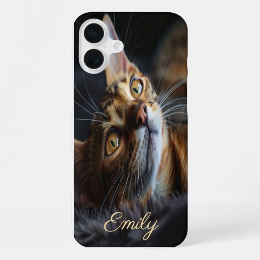 猫好きのためのカスタマイズ可能なiPhone iPhoneケース (裏面)