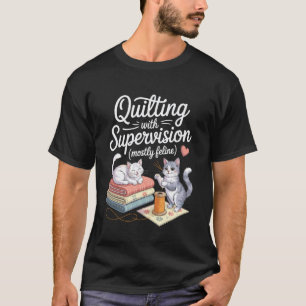 猫好きのためのキルティング 縫製 編み物 キルト Tシャツ