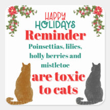 猫好きのためのクリスマスの注意喚起