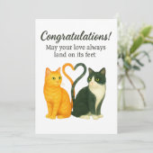 猫好きのためのグリーティングカード: 結婚式、記念日、お祝いに シーズンカード (スタンド正面)