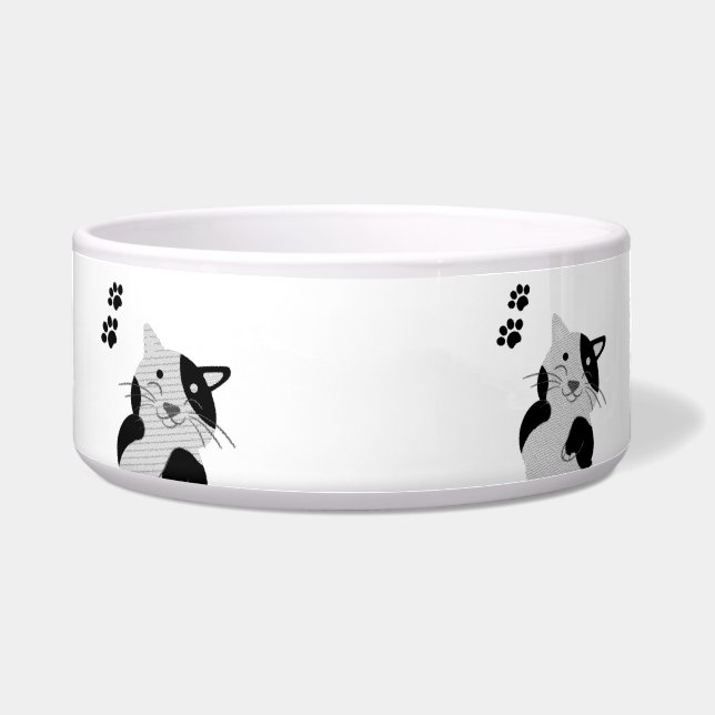 猫好きのためのコーヒーカップ ボウル (正面)