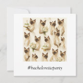 猫好きのためのゴルフ・バチェロレッテパーティー セーブザデート (正面)