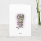 猫好きのためのサンタの子猫のクリスマスカード シーズンカード (裏面)