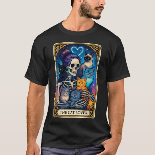 猫好きのためのタロット Tシャツ (正面)