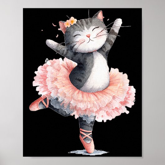 猫好きのためのダンシングチュチュ猫服 ポスター (正面)