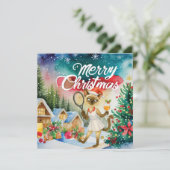 猫好きのためのテニス クリスマス グリーティング (スタンド正面)