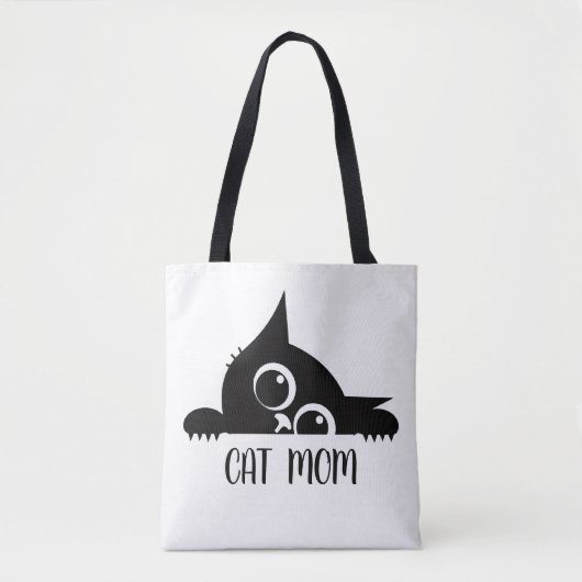 猫好きのためのデザイン トートバッグ (正面)
