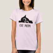 猫好きのためのデザイン Tシャツ (正面)