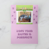 猫好きのためのハッピーイースター シーズンカード (内部)