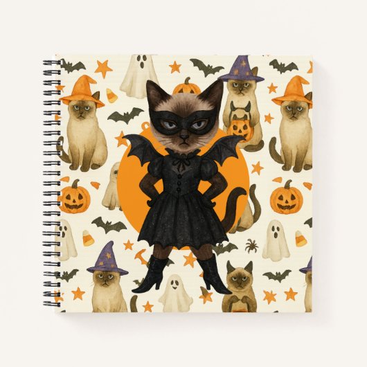 猫好きのためのハロウィン ノートブック (正面)