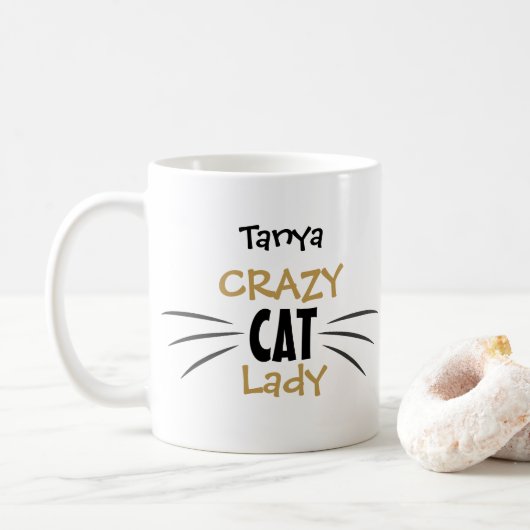 猫好きのためのヒゲ文字マグカップ 贈り物 コーヒーマグカップ (ドーナツ)