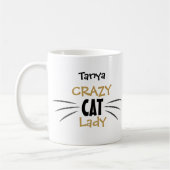 猫好きのためのヒゲ文字マグカップ 贈り物 コーヒーマグカップ (左)