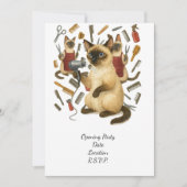 猫好きのためのペットグルーミング美容師 招待状 (正面)