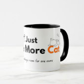 猫好きのためのマグカップ Just One More Cat Mug マグカップ (正面右)