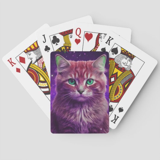 猫好きのためのユニークで楽しいカードデッキ トランプ (裏面)