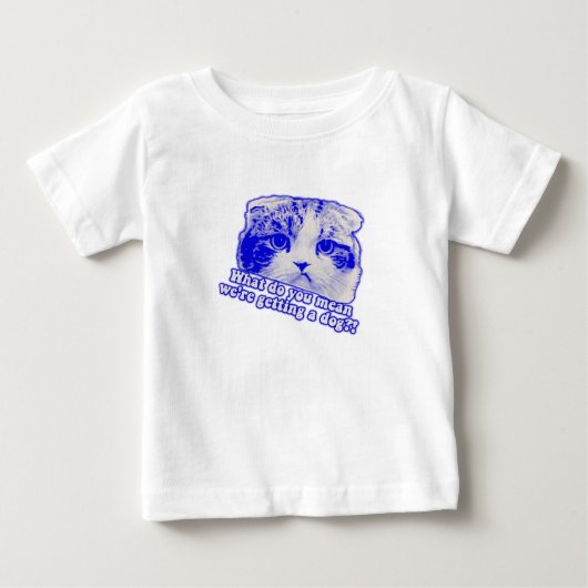 猫好きのためのユーモアあふれる猫ミーム ベビーTシャツ (正面)