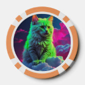 猫好きのためのラッキーポーカーチップス ポーカーチップ (裏面)