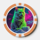 猫好きのためのラッキーポーカーチップス ポーカーチップ (正面)