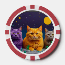 猫好きのためのラッキーポーカーチップス ポーカーチップ