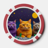 猫好きのためのラッキーポーカーチップス ポーカーチップ (裏面)