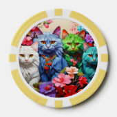 猫好きのためのラッキーポーカーチップス ポーカーチップ (正面)