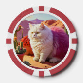 猫好きのためのラッキーポーカーチップス ポーカーチップ (正面)