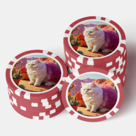 猫好きのためのラッキーポーカーチップス ポーカーチップ